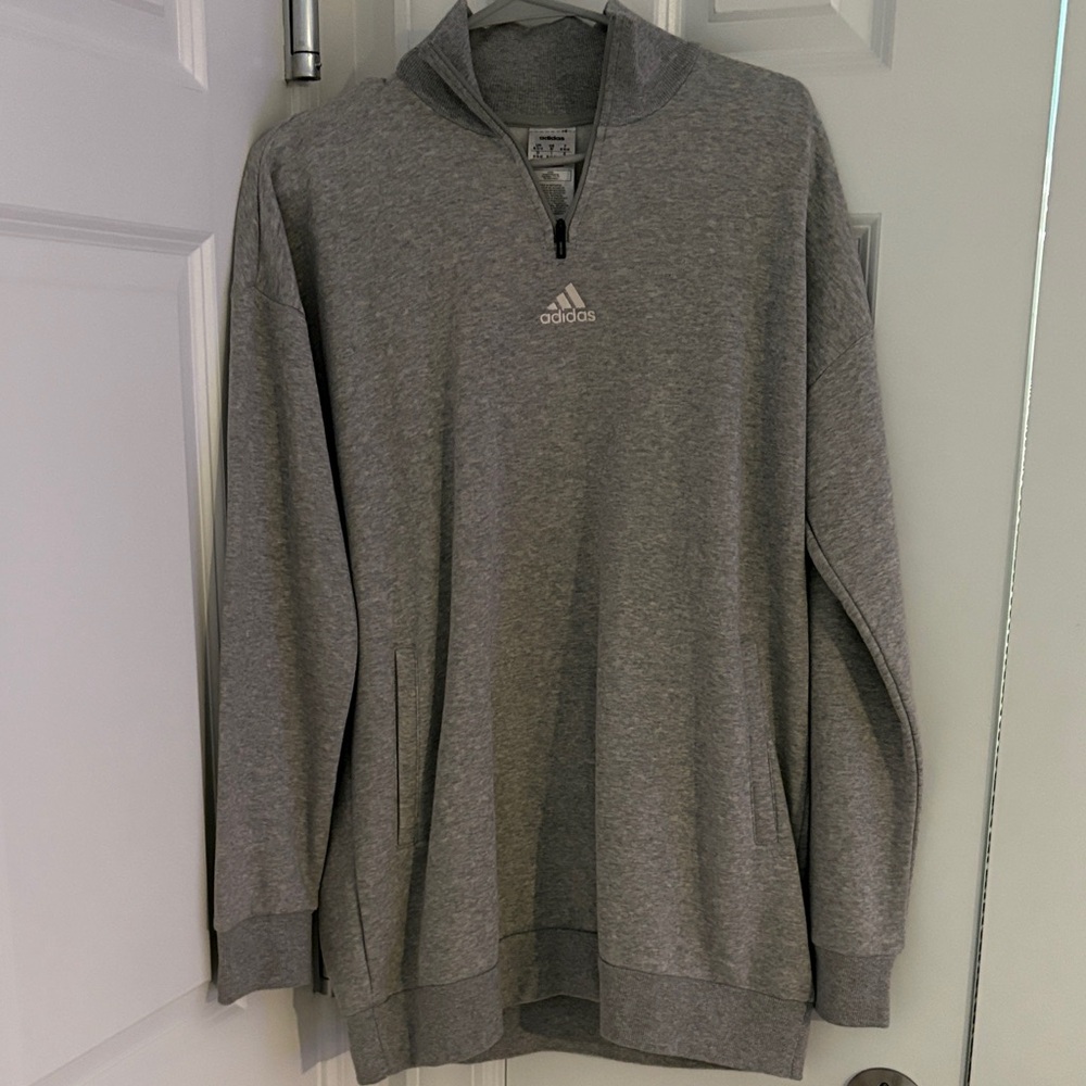 Adidas Women’s Zip-Up Gray Sweater